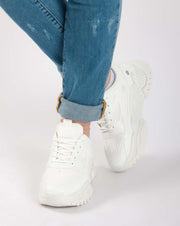 Chunky High Sneakers - White