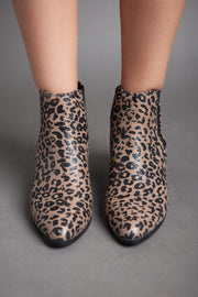 Tiger Ankle Boots - Beige