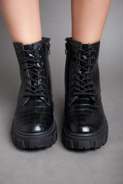 croc biker boots