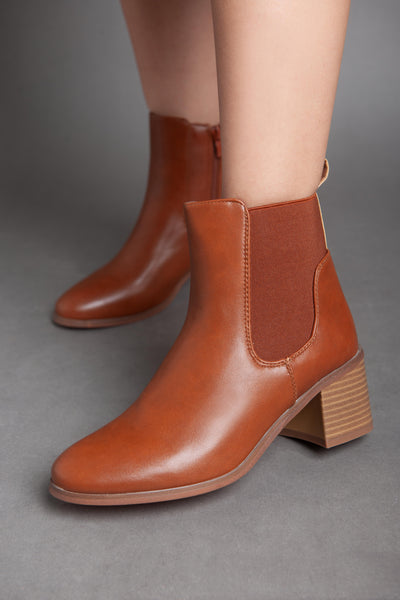 Classic Ankle Boot - Camel
