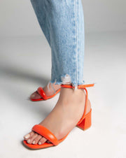 Ankle Strap - Sandals - Orange