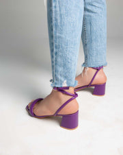Ankle Strap - Sandals - Purple