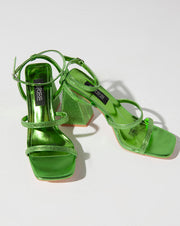 Strass Ankle Strap - Sandals - Green
