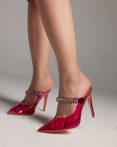 Transparent Mules - Sandals - Pink