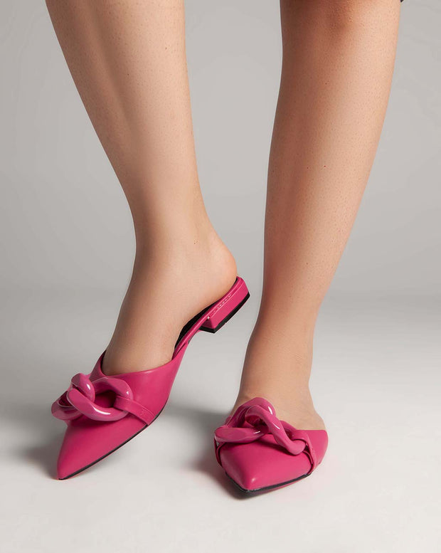 Flat Mules - Sandals - Pink