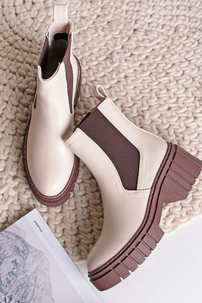 Suedo ankle boots - Beige