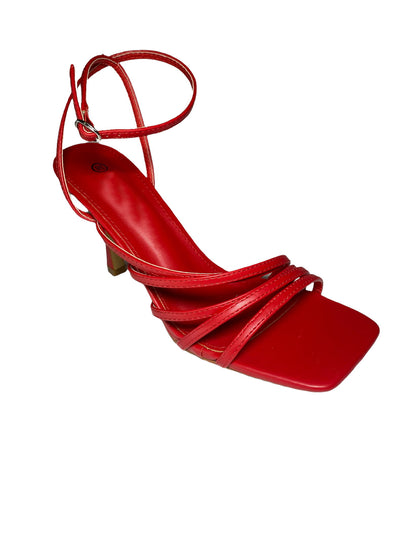 Lace up sandals - Red