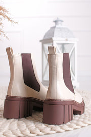 Suedo ankle boots - Beige