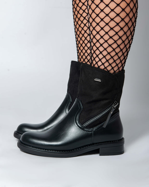 Rieker Chunky Ankle Boots - Black