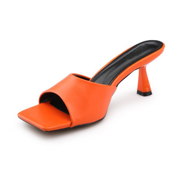 Slide heels sandals