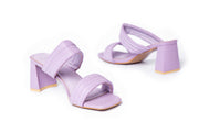 BAMBI  strap chunky heels - Sandal Heels - Purple