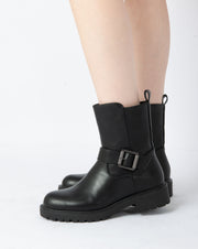 Buckle Ankle Boots - Black
