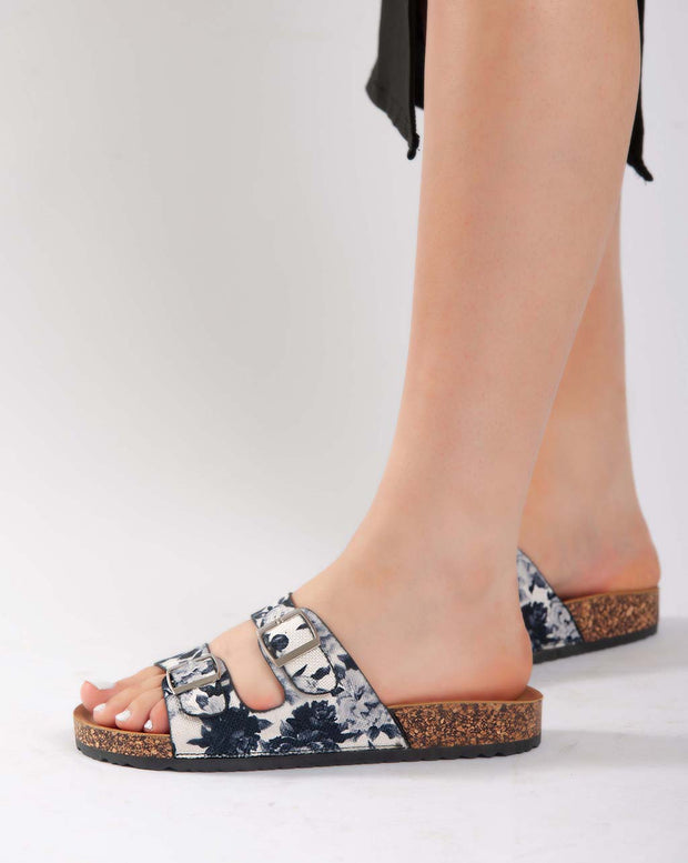 Floral Slipper - White