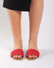 Fabric Beach Slipper - Pink