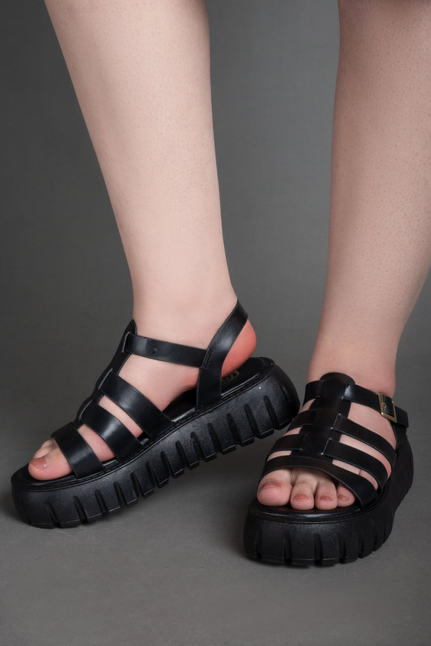 Platform Sandals - Black