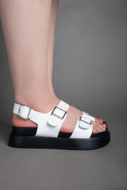 Old School Sandals - White
