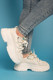 Chunky Edge Sneakers - Beige
