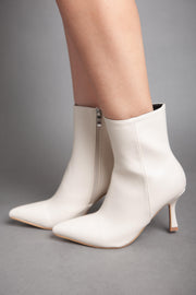 High Heel Classy Half Boot - Beige