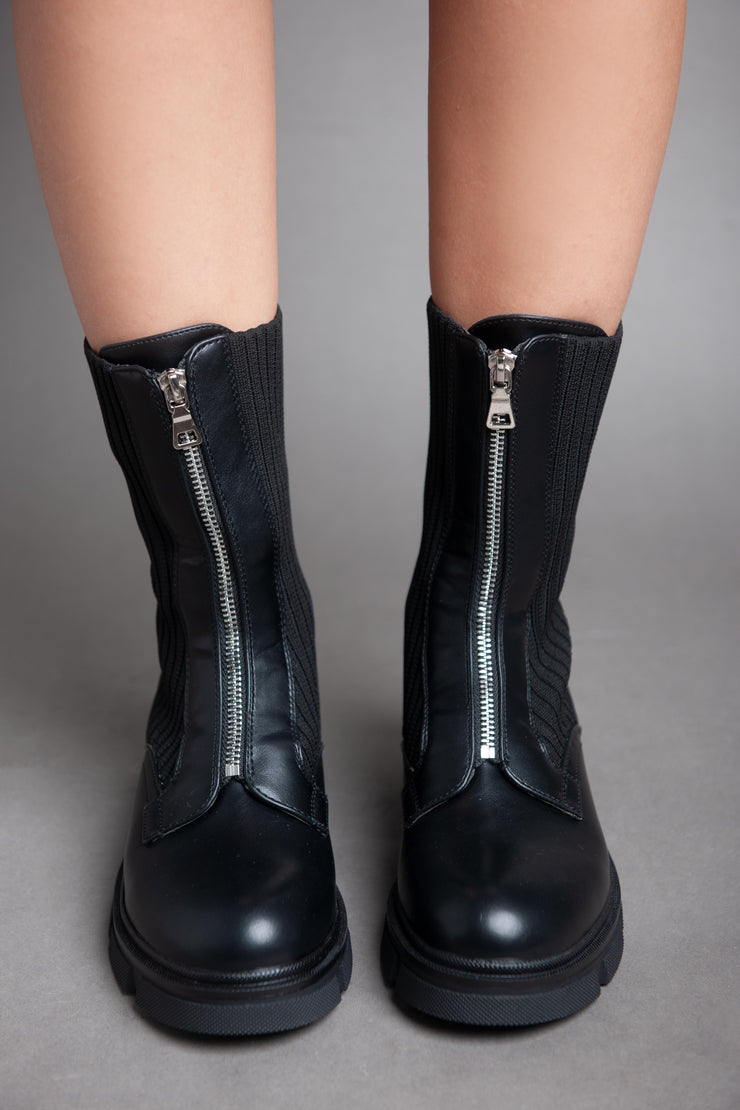 Sided Socks - Half Boot - Black