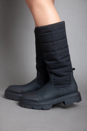 Puffy Long Boots - Black