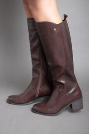 Cowboy Knee Boot - Brown