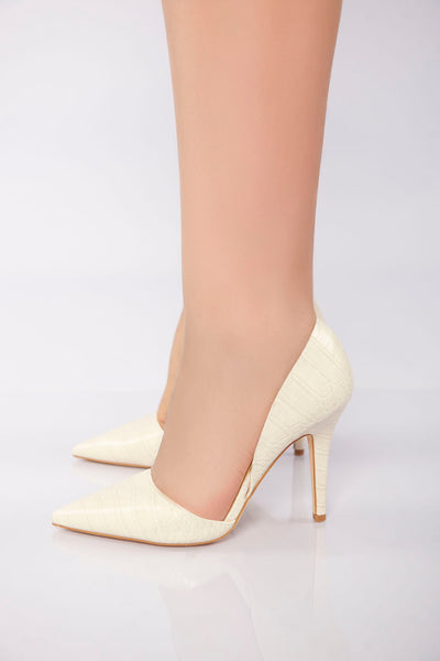 Classic Pointed-Toe Heel - Beige