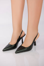 Classic V-Cut Heel - Black