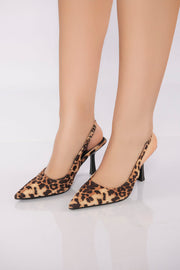 Classic V-Cut Heel - Leopard