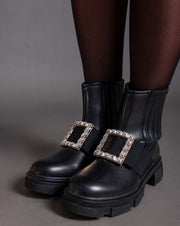 Rangers strass buckle boots - Black