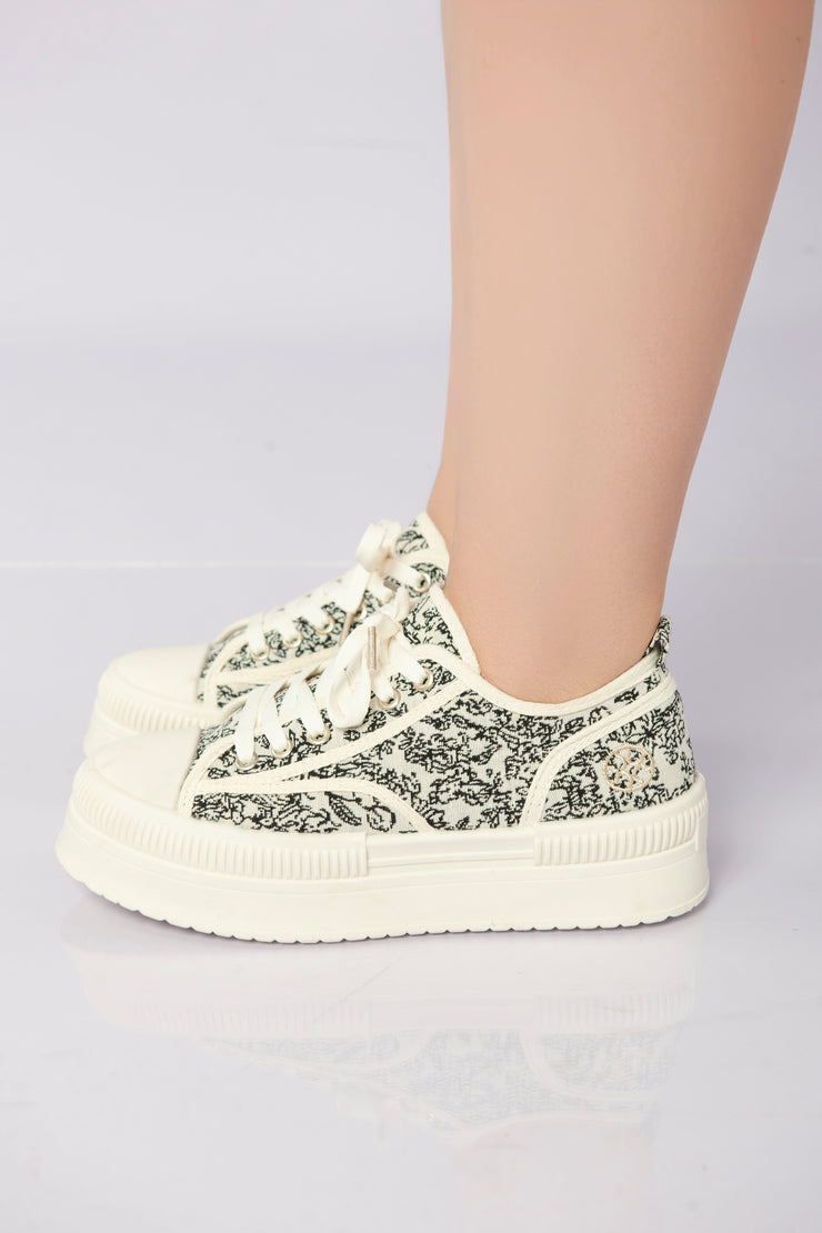 Ink Weave Sneakers - White