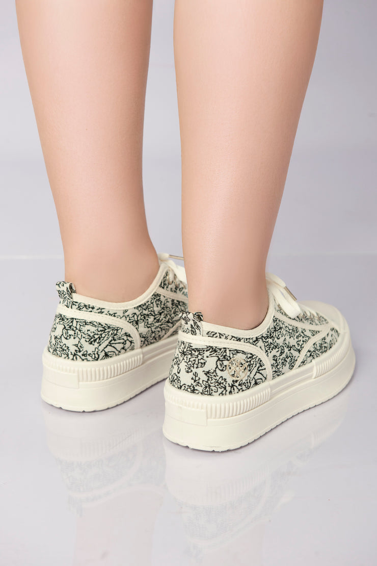 Ink Weave Sneakers - White