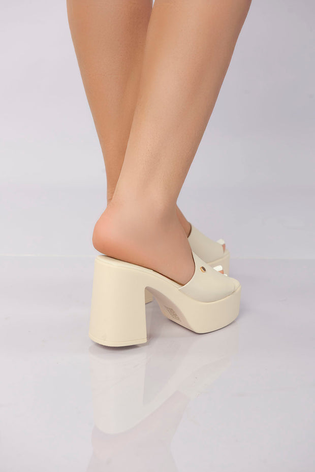 Platform Block Mule - Khaki