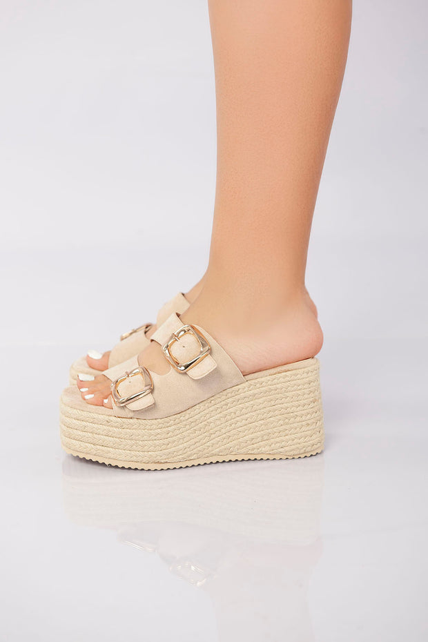 Sierra Buckle Sandal - Khaki