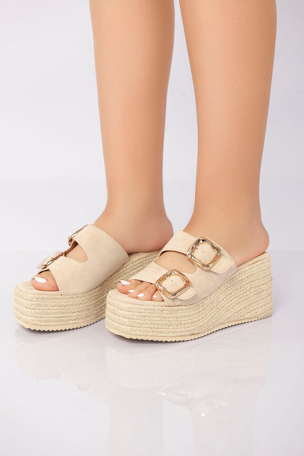 Sierra Buckle Sandal - Khaki