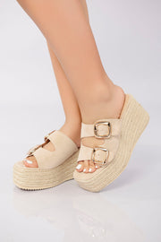 Sierra Buckle Sandal - Khaki
