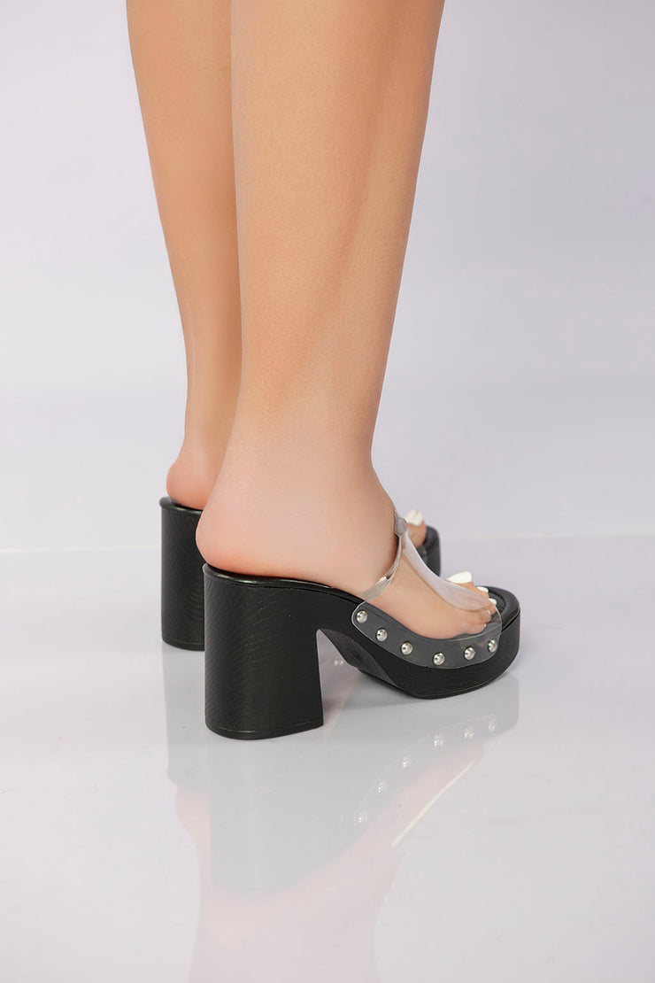 Vivid Vision Block Heel - Black