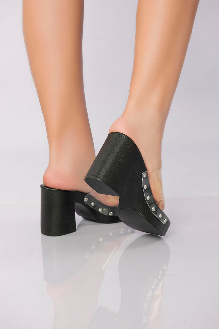 Vivid Vision Block Heel - Black