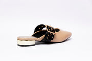 Flat Heel Pointed Toe Buckle Strap
