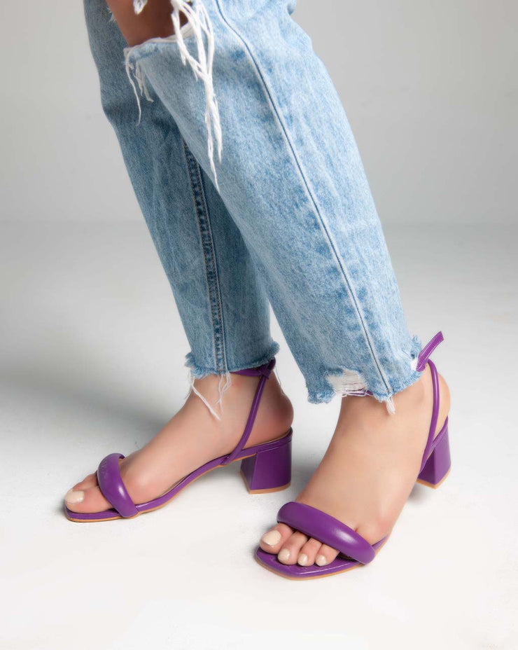 Ankle Strap - Sandals - Purple