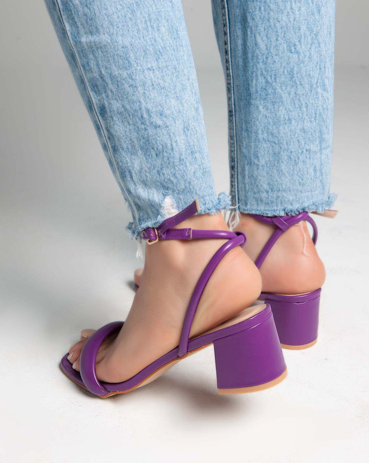 Ankle Strap - Sandals - Purple