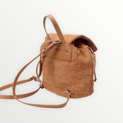 vintage corduroy backpack - Camel