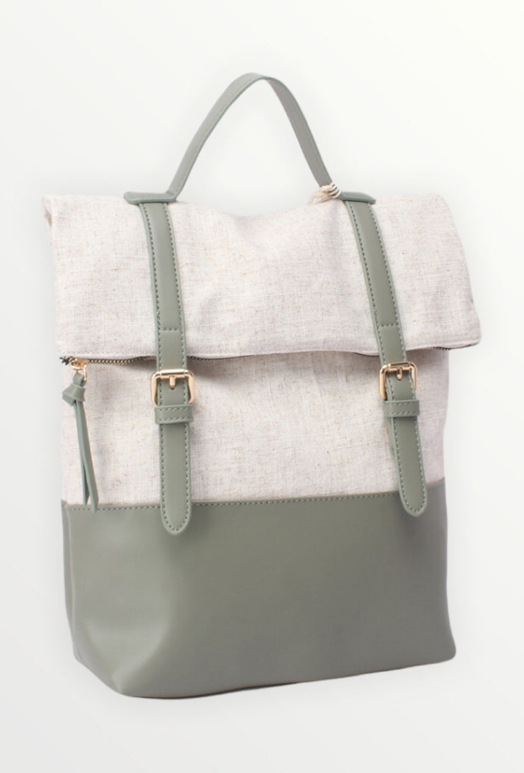 Vintage leather backpack