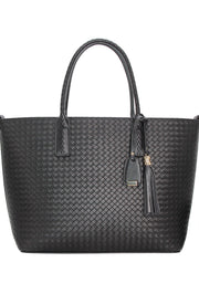 Large Shoulder Tote Bag - Black