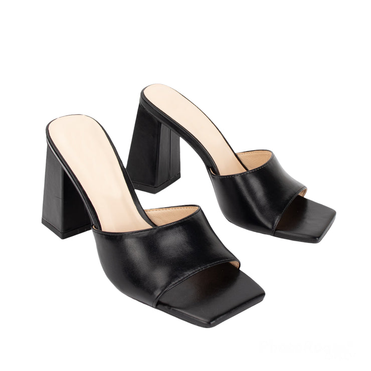 Moda block heel mules - Black