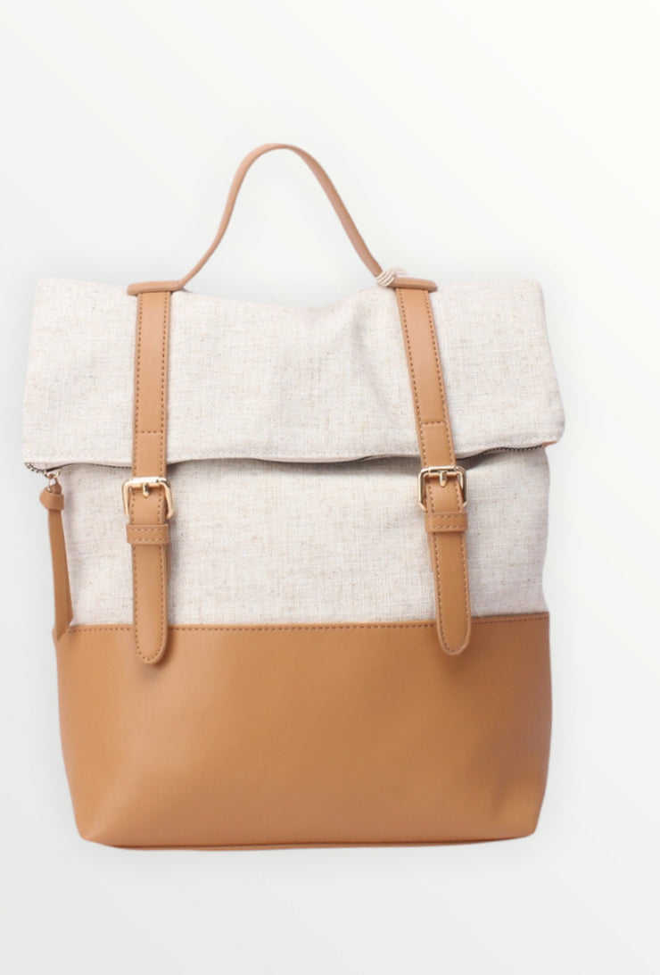 Vintage leather backpack