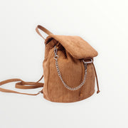 vintage corduroy backpack - Camel