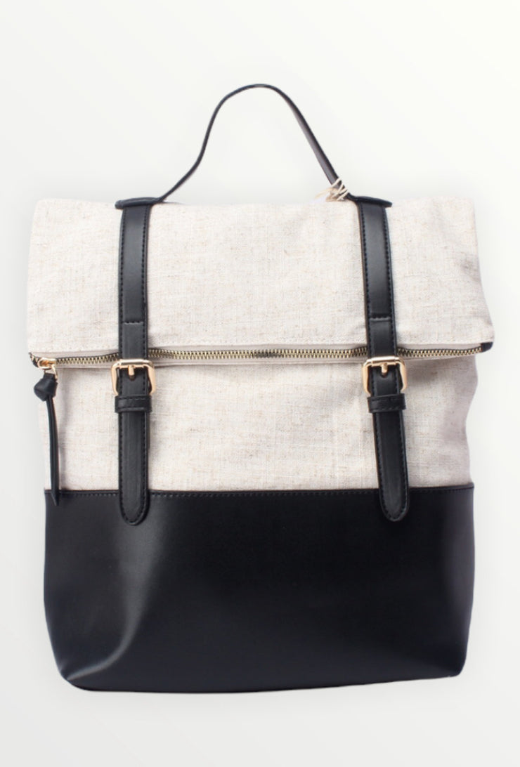 Vintage leather backpack