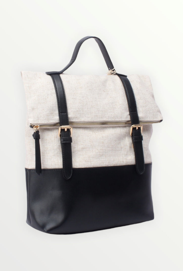 Vintage leather backpack