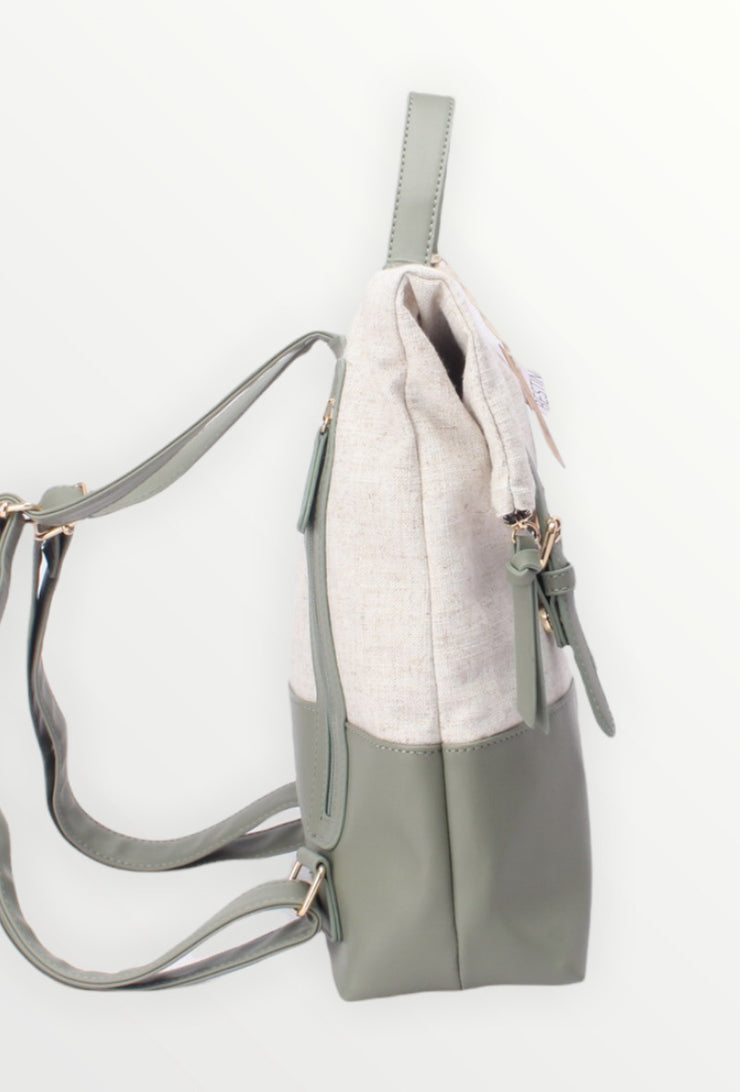 Vintage leather backpack