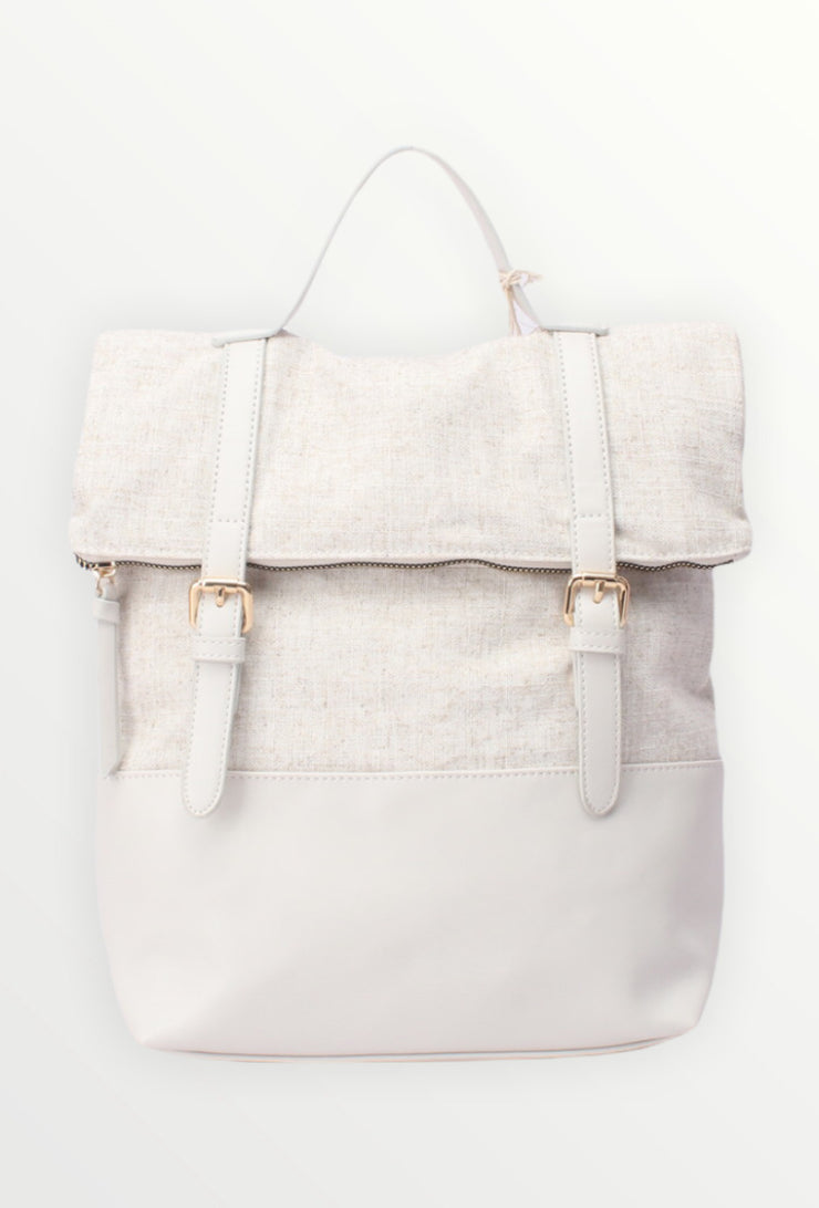 Vintage leather backpack